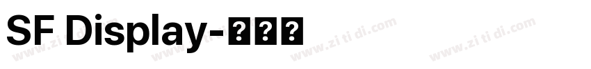 SF Display字体转换